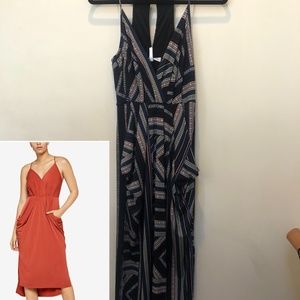 BCBGeneration Printed Surplice Dress NWT